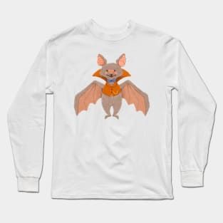 Vampire Bat in a Dracula Costume Long Sleeve T-Shirt